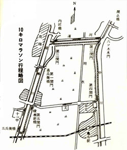 10キロマラソンコース略図